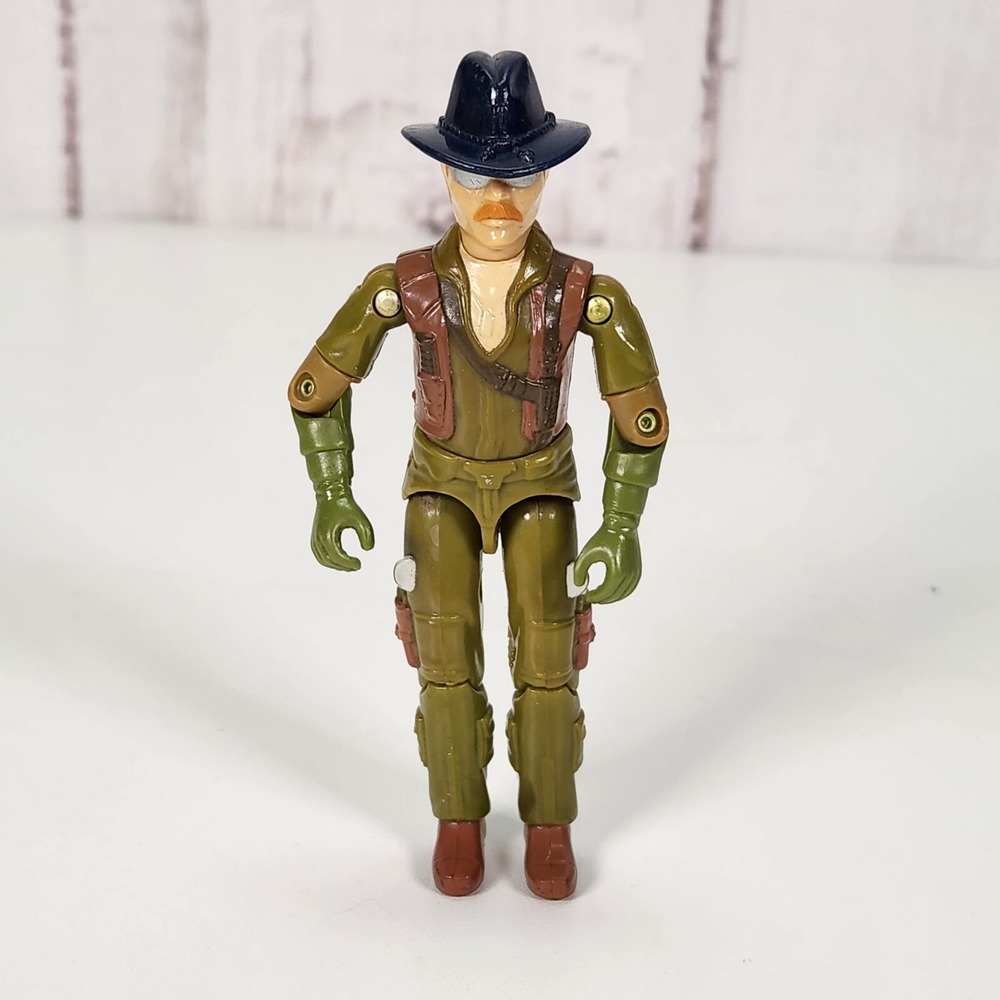 Hasbro GI JOE Wild Bill Dragonfly Pilot V1 1983 Vintage Good Olive Green Figure